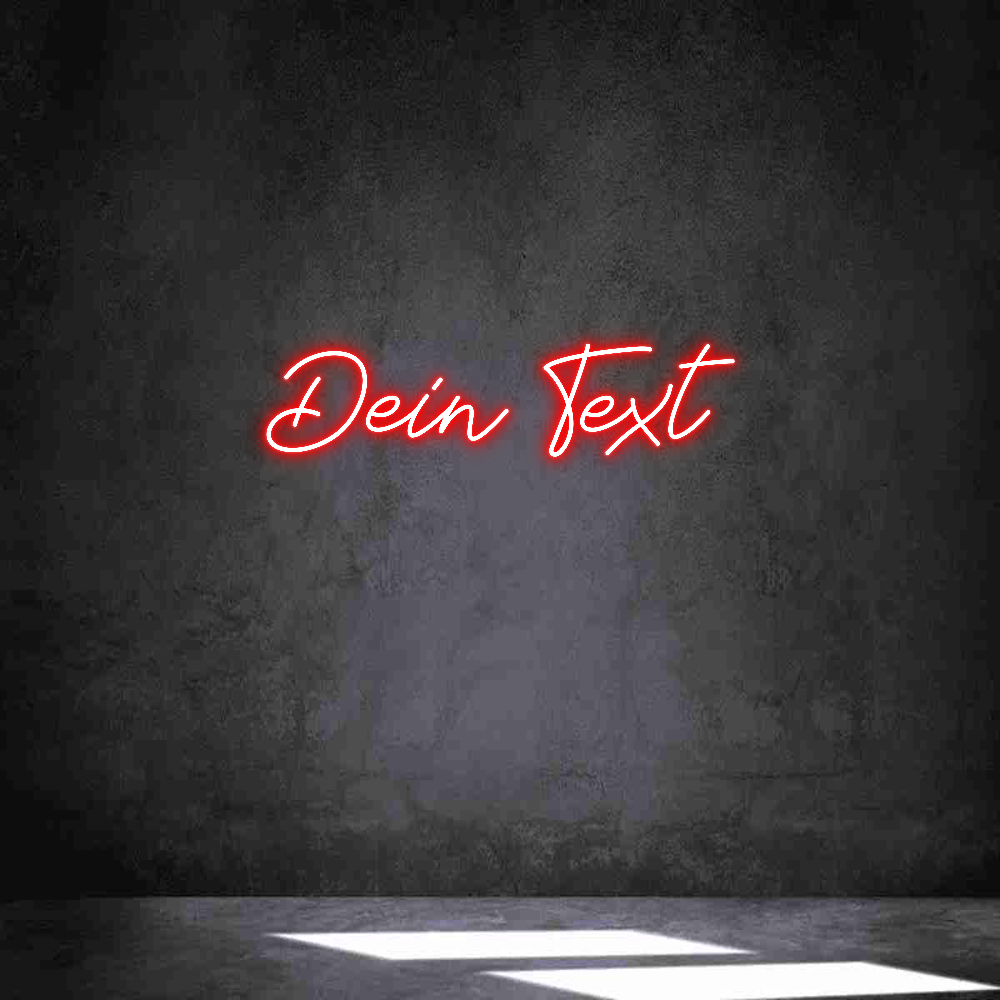 Individuelles Neon: Dein Text