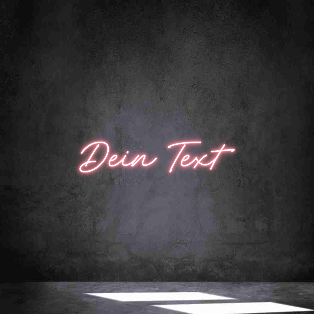 Individuelles Neon: Dein Text