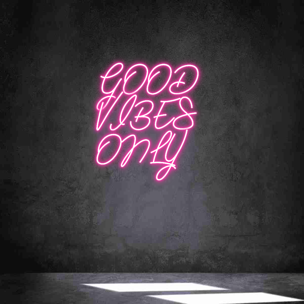 Individuelles Neon: GOOD 
VIBES ...