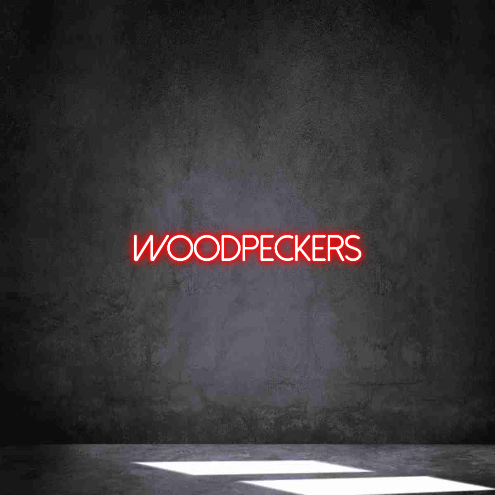 Individuelles Neon: Woodpeckers