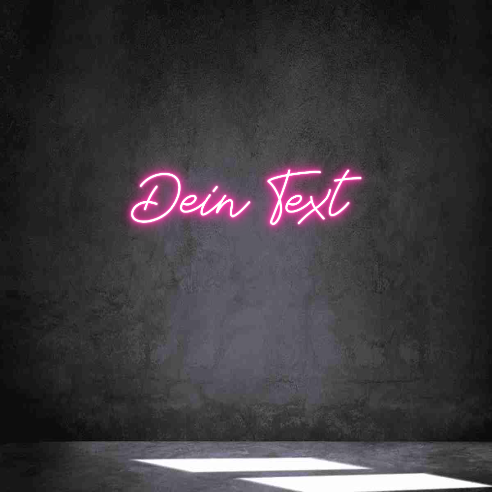 Individuelles Neon: Dein Text