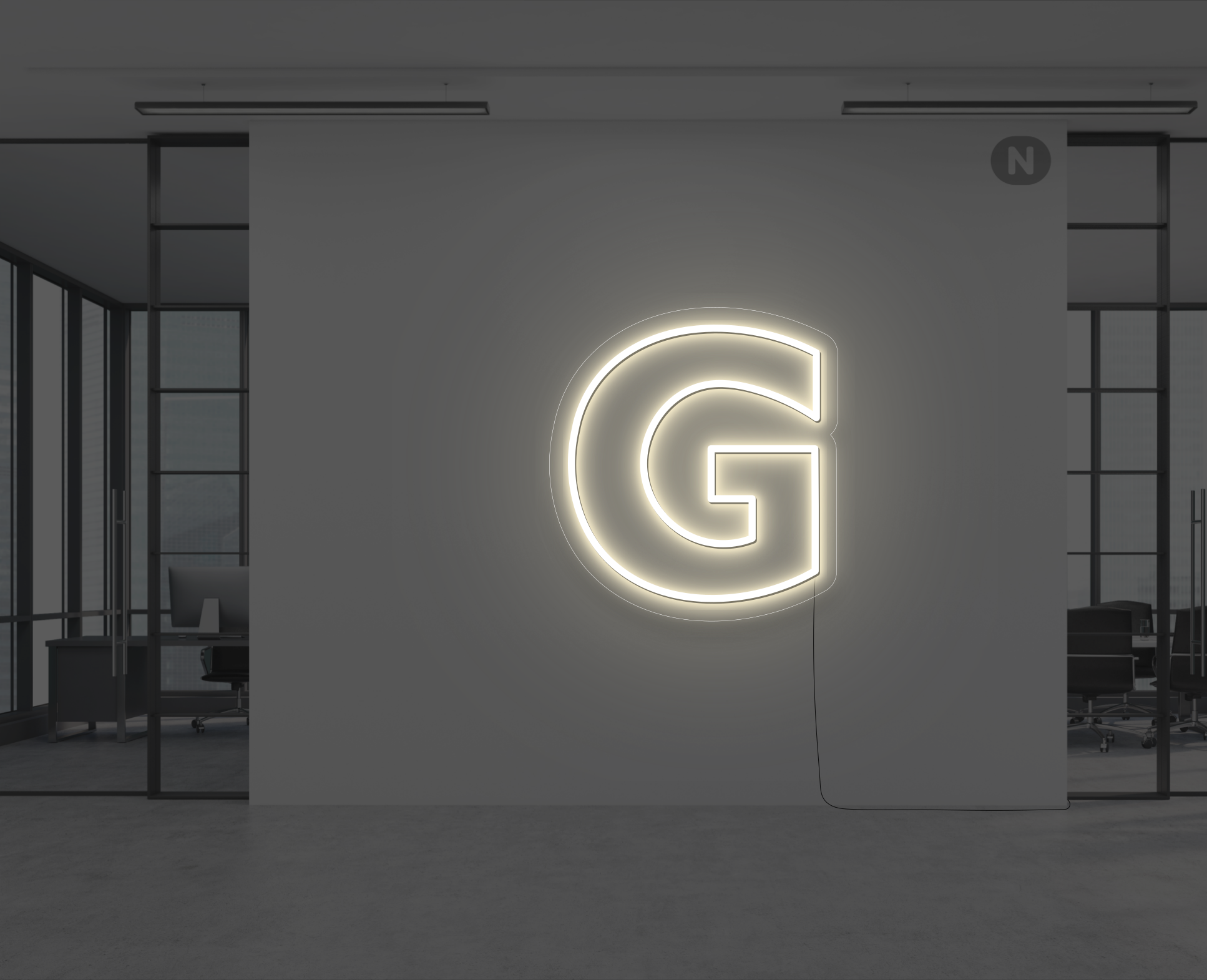 neon-buchstabe-g-warmes-weiss