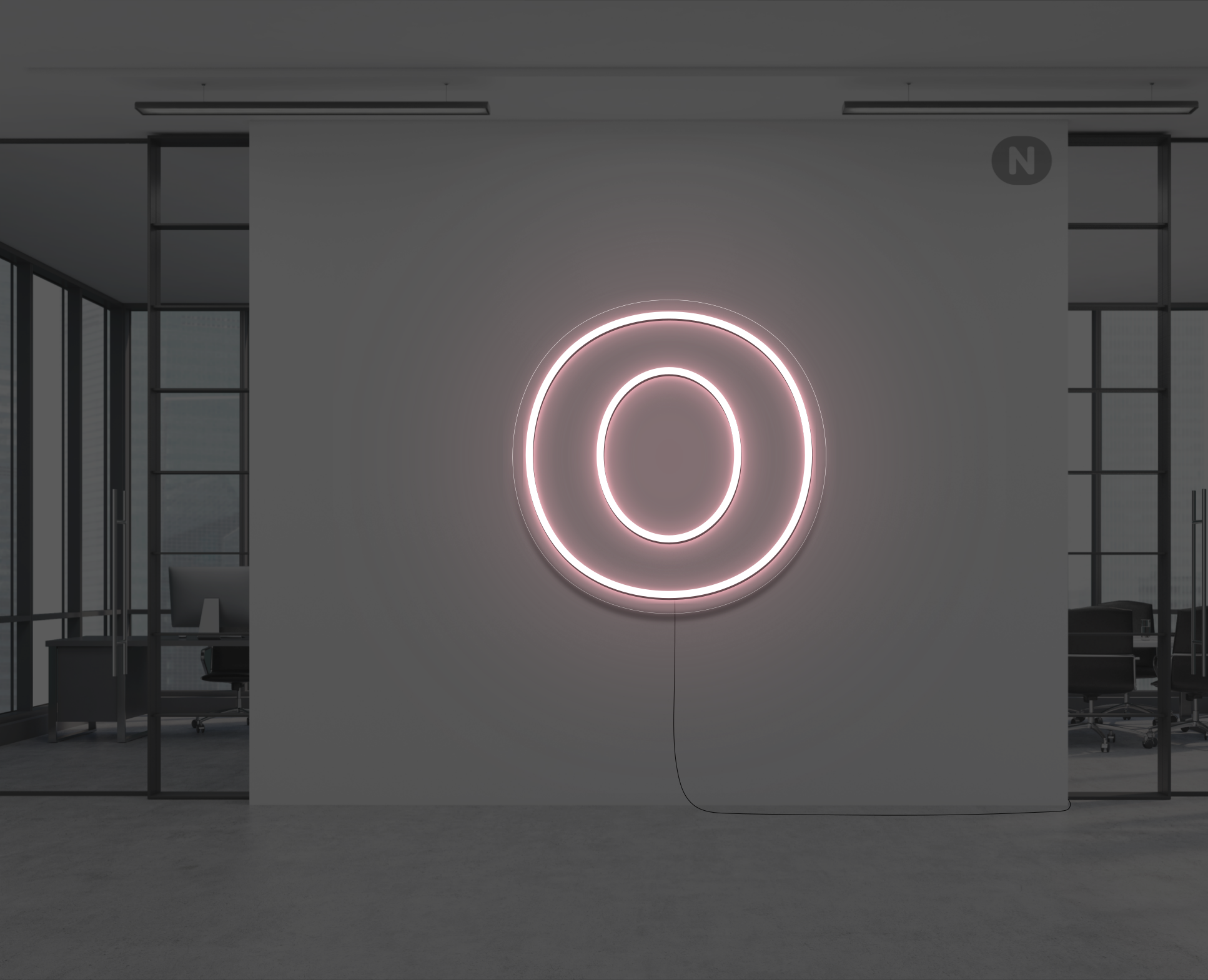 neon-buchstabe-o-hellrosa