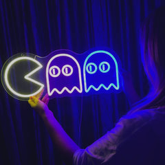 Neon Schild Pac Man