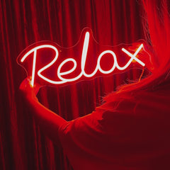 Neon Schild Relax