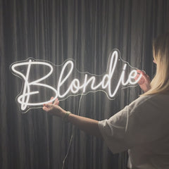 Neon Schild Blondie