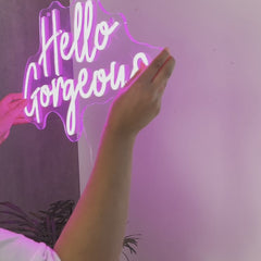 Neon Schild Hello Gorgeous