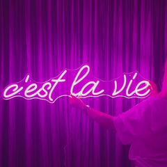 Neon Schild c'est la vie