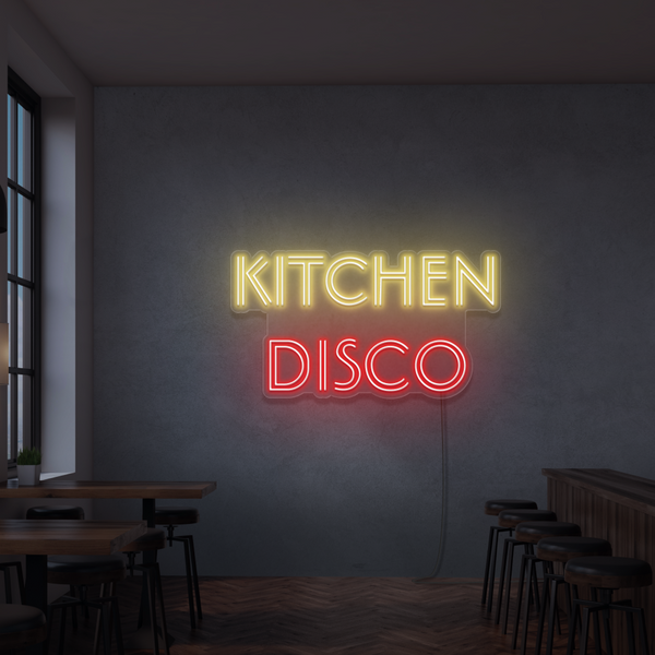 Neon Schild Kitchen Disco