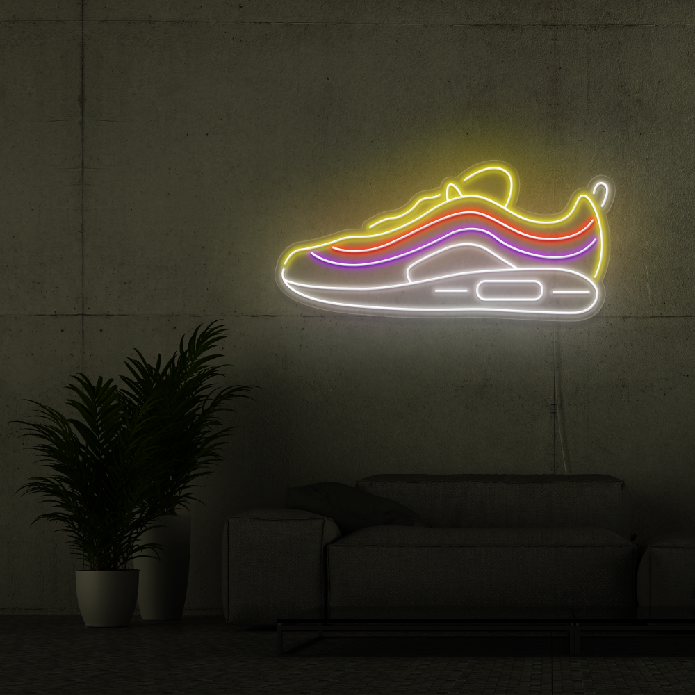 Neon Schild Sneaker