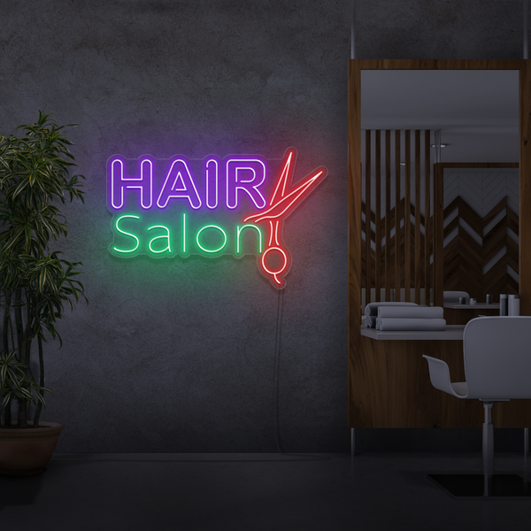 Neon Schild Hair Salon