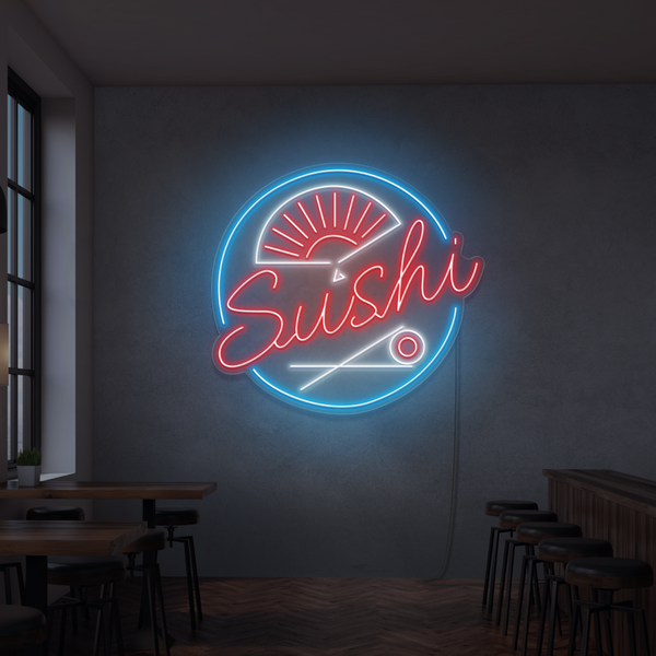 Neon Schild Sushi