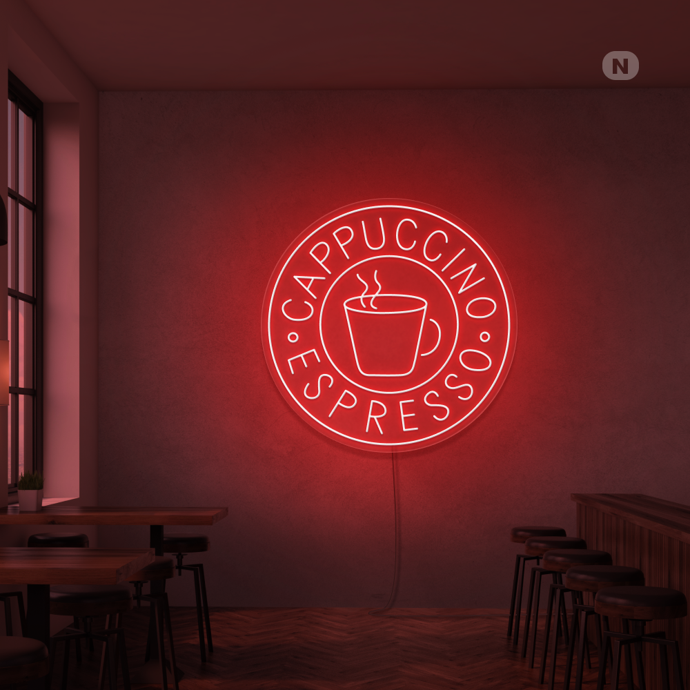 Neon Schild Cappucino Espresso