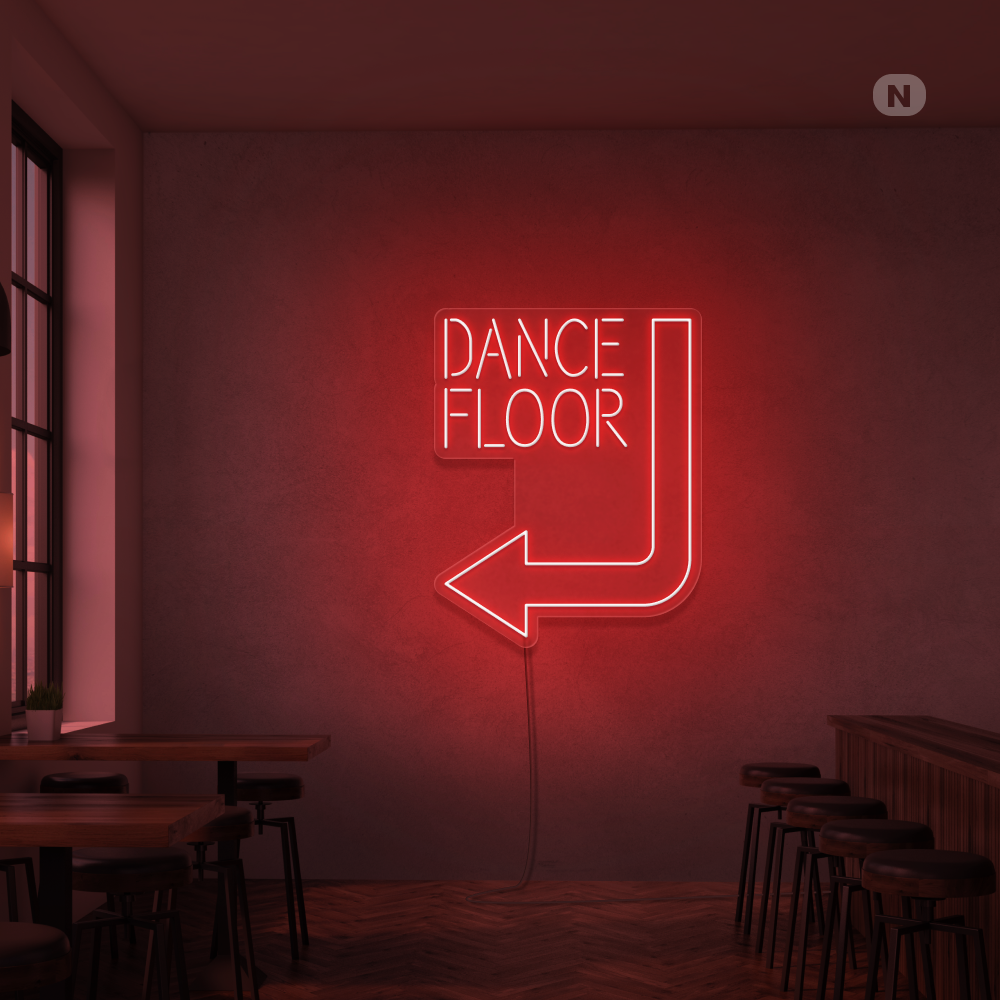 Neon Schild Dance floor