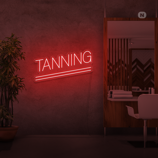 Neon Schild Tanning