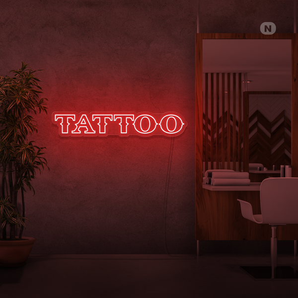 Neon Schild Tattoo