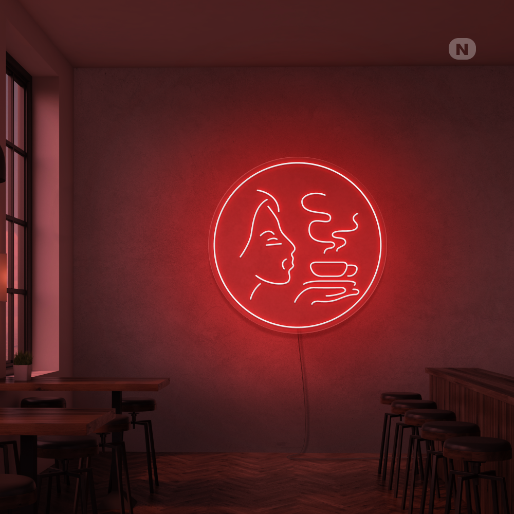 Neon Schild Kaffee Aroma