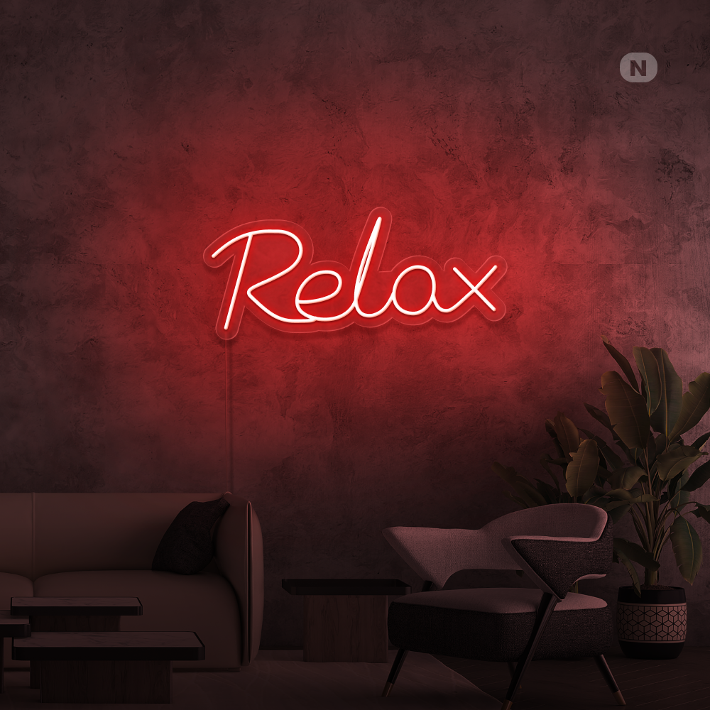 Neon Schild Relax