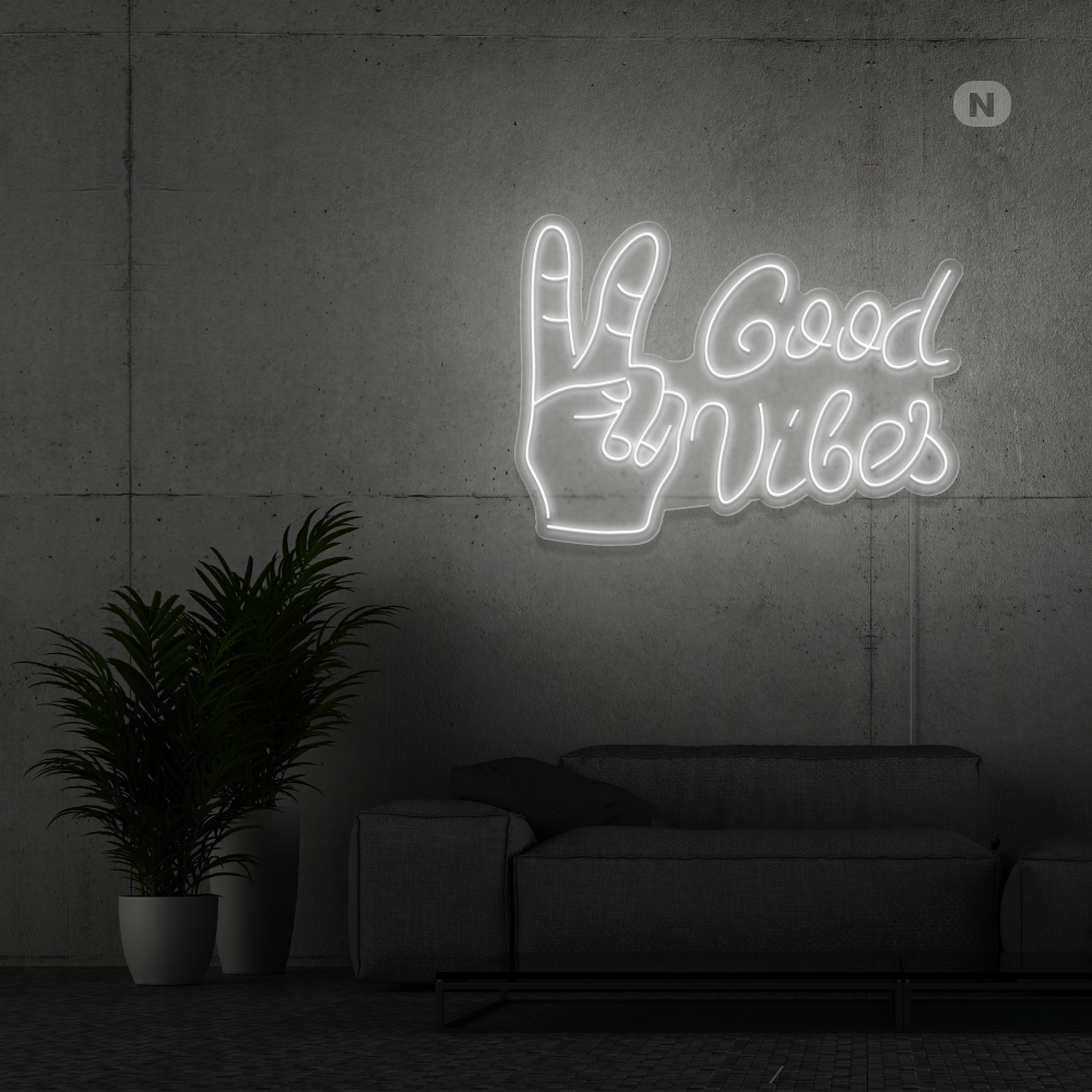 Neon Schild Good Vibes