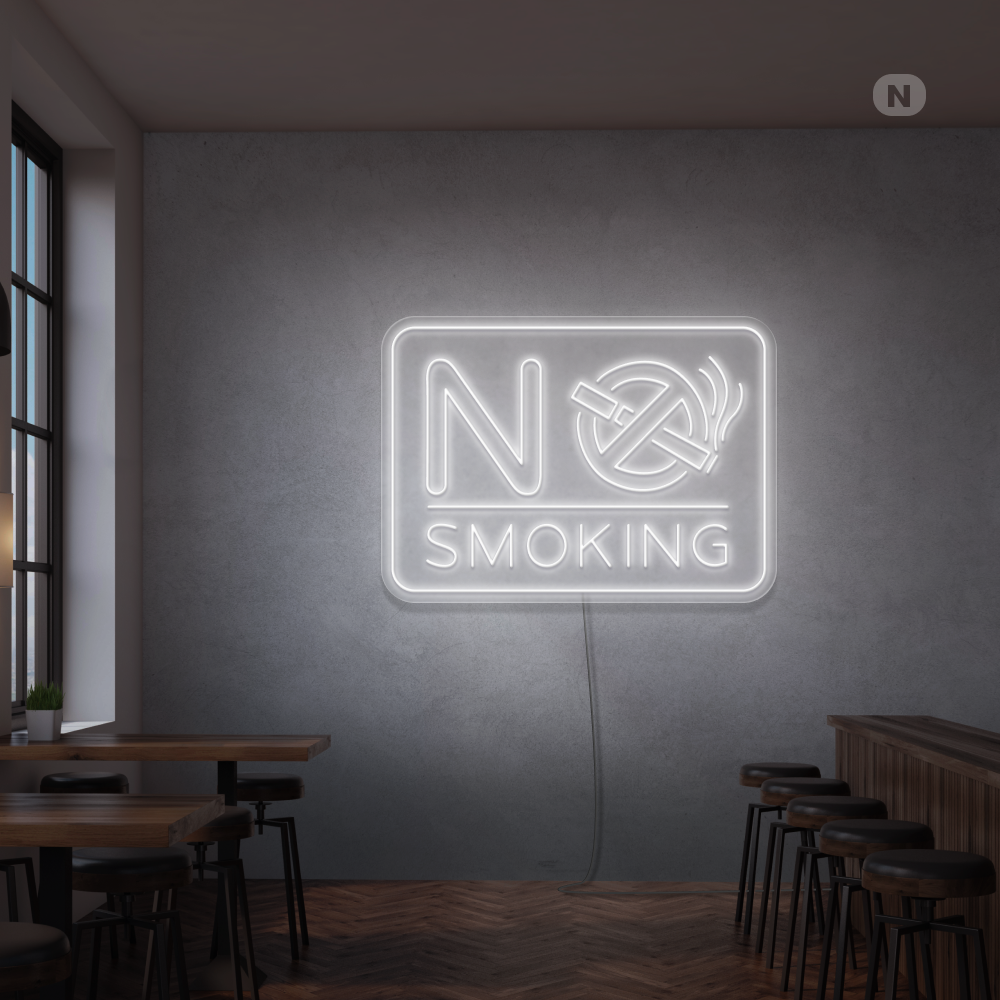 Neon Schild No Smoking