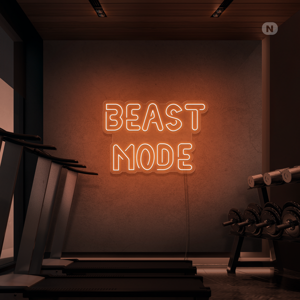 Neon Schild Beast Mode