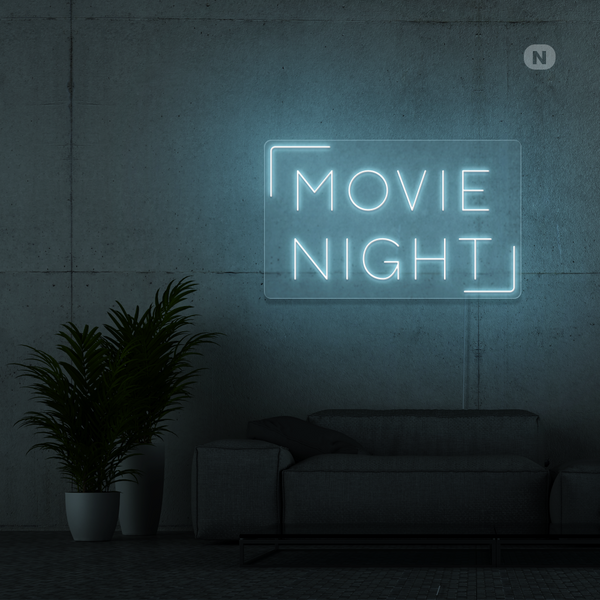 Neon Schild Movie Night