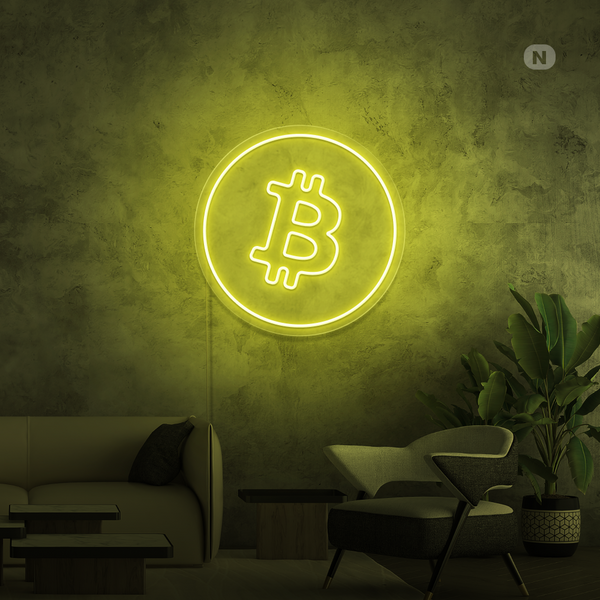 Neon Schild Bitcoin