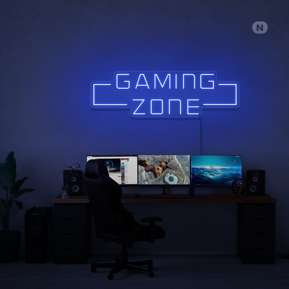 Neon Schild Gaming Zone