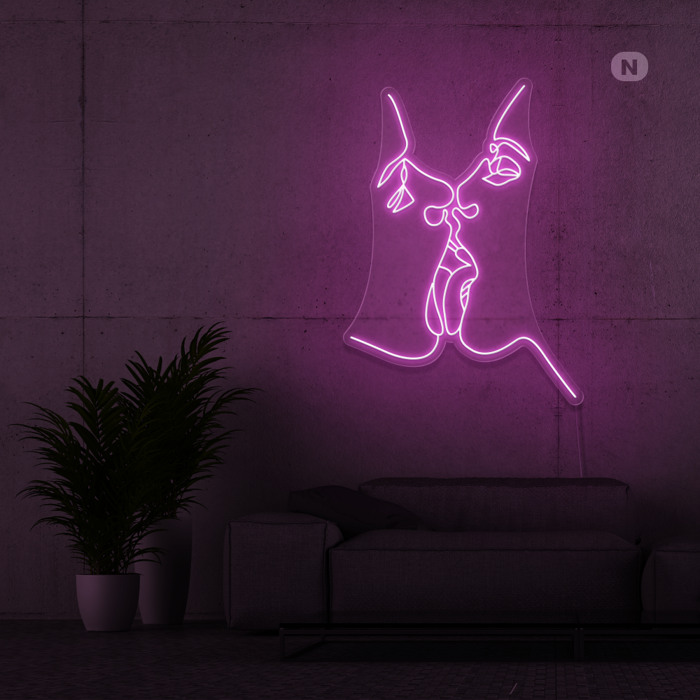 Neon Schild Teile die Liebe