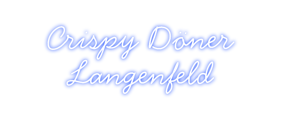 Individuelles Neon: Crispy Döner ...