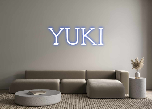 Individuelles Neon: YUKI