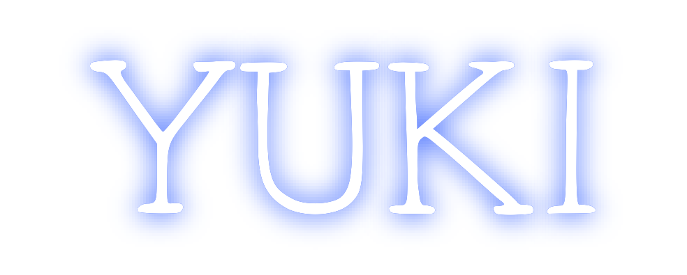 Individuelles Neon: YUKI