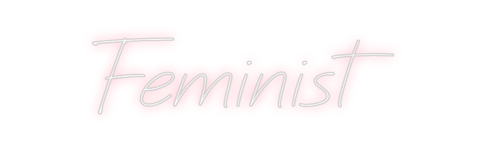 Individuelles Neon: Feminist