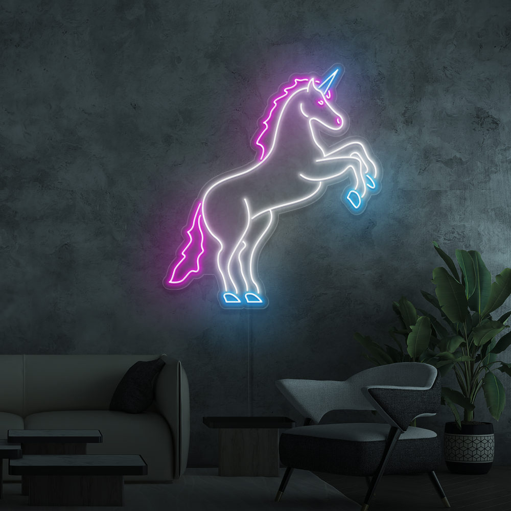 Neon Schild Einhorn