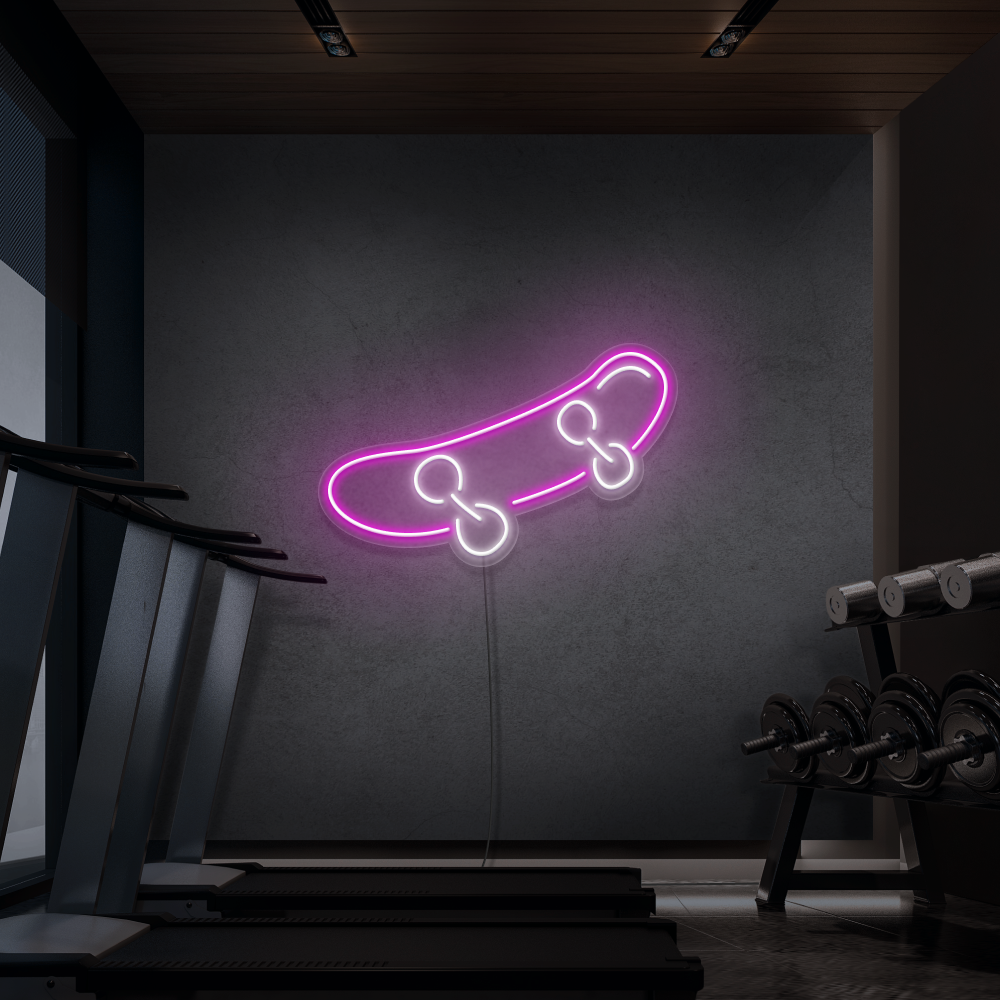 Neon Schild Skateboard